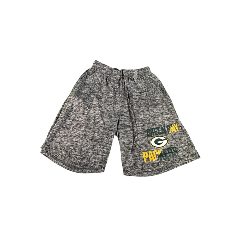 Green Bay Packers Lounge Shorts Mens Medium Gray NFL Team Apparel Sleepwear